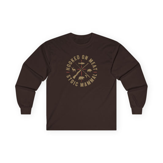 Hooked on Meat Unisex Long Sleeve Tee  Stoic Style