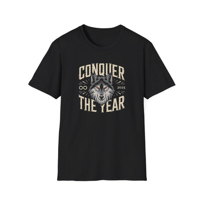 Stoic Wolf "Conquer the Year" version 2 Unisex Ultra Tee