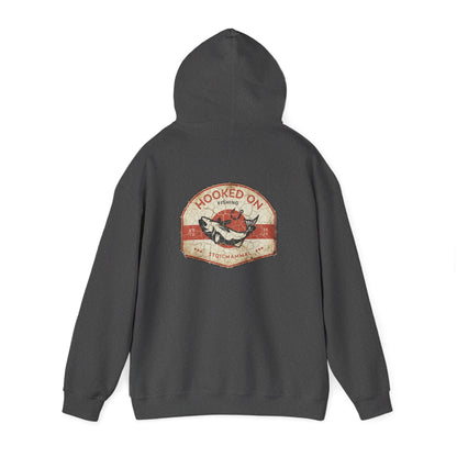 Hooked On Fishing Weathered AF  Hooded Sweatshirt