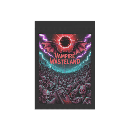 Vampire Wasteland Halloween Garden Banner, Spooky Outdoor Decor, Fall Flag, Fear the Flame Yard Art, Pumpkin Decorations