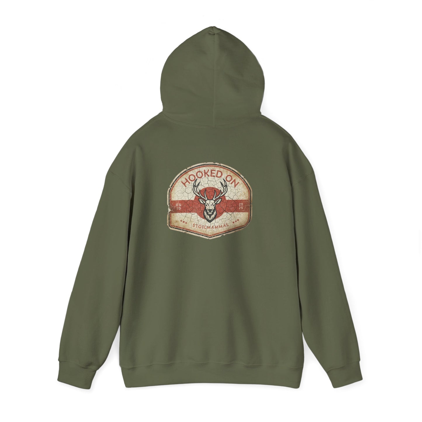 Hooked On Elk Hunting Weathered AF Hoodie