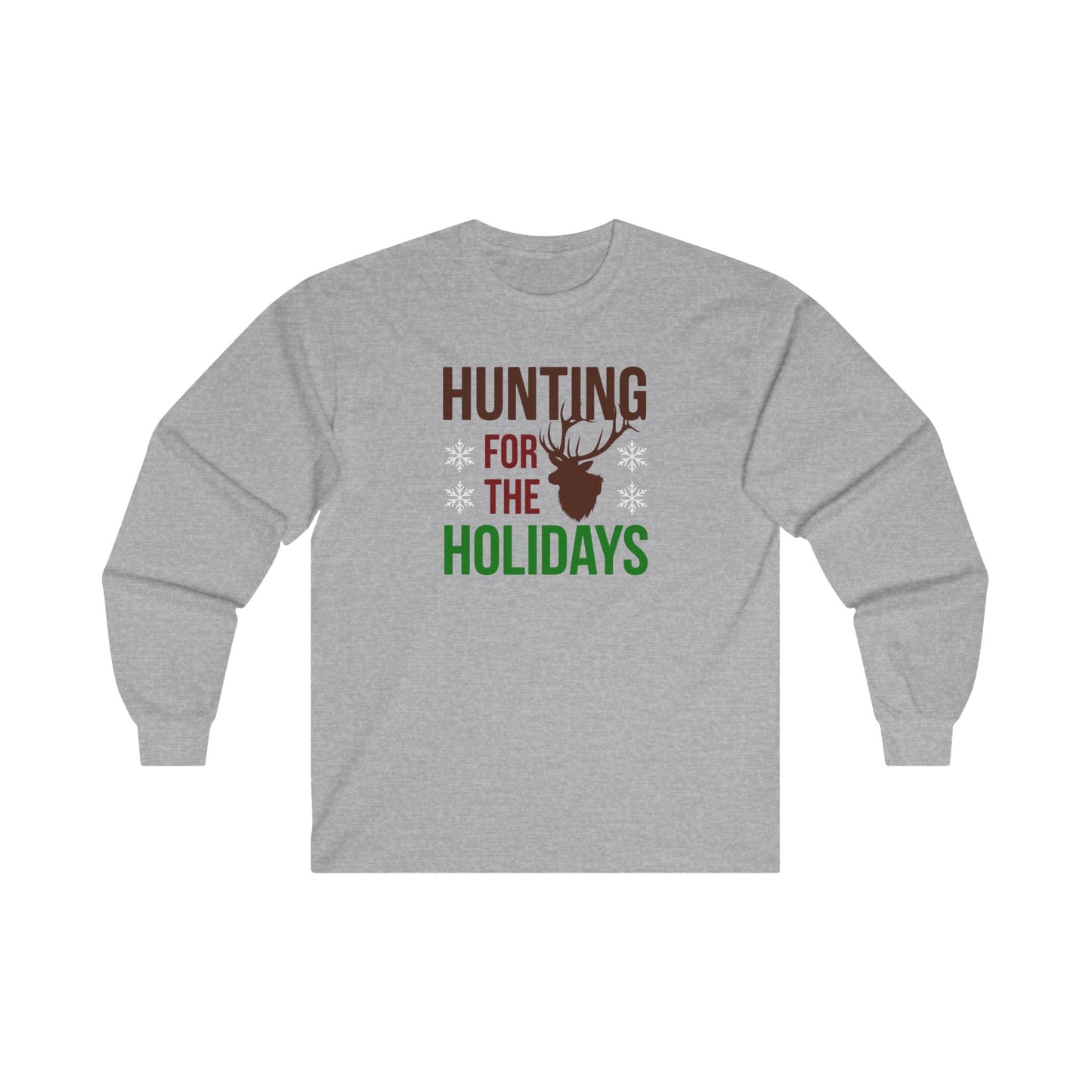 Hunting For The Holidays Christmas Unisex Ultra Cotton Long Sleeve Tee