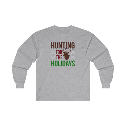 Hunting For The Holidays Christmas Unisex Ultra Cotton Long Sleeve Tee