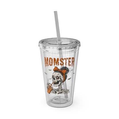 Halloween Momster Sunsplash Tumbler with Straw, 16oz