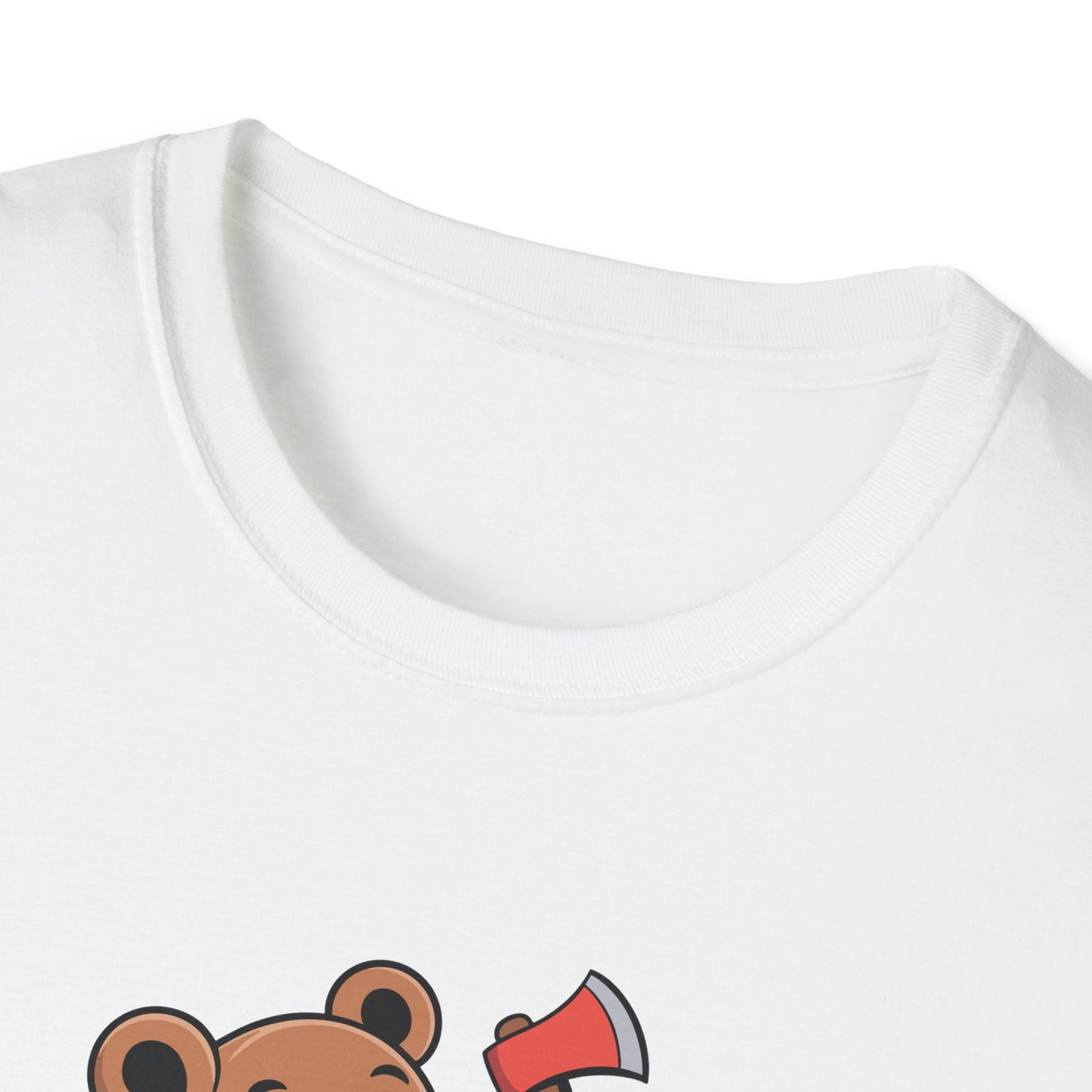 Chopper Cub Say When T-Shirt  Cute Chaos Cartoon Axe Bear Tee