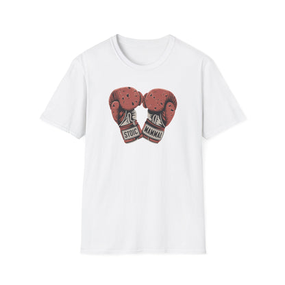 Weathered Boxing Gloves Stoic Mammal Unisex Softstyle T-Shirt