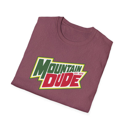 Mountain Dude Graphic T-Shirt, Unisex Tee for Outdoor Lovers, Casual Wear, Gift for Adventurers, Birthday Present, Summer Fashion