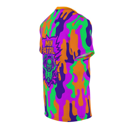 Mom Patrol Zombie Camo Tee Bold Graphic Halloween Hardcore Moms