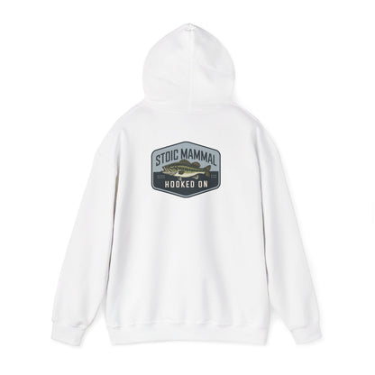 Stoic Mammal "Hooked On" Bass Fishing Hoodie - Classic Angler Pullover