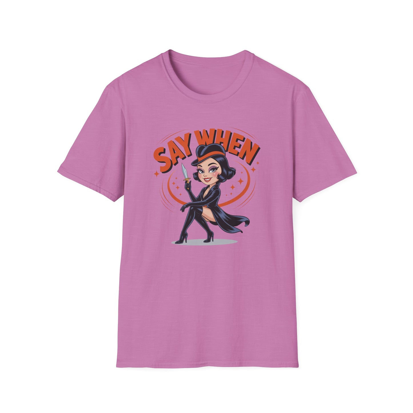 Dot Dagger Say When T Shirt