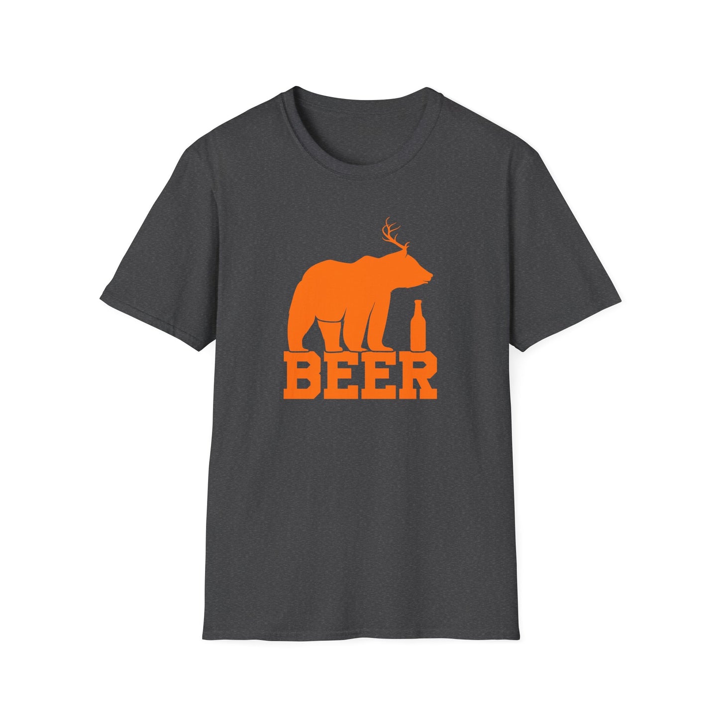 Beer Bear With Antlers Hunting T-Shirt