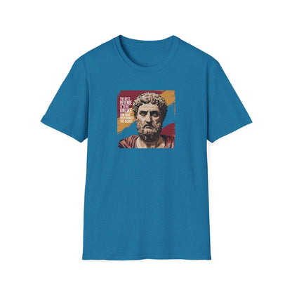 Marcus Aurelius Quote "The best revenge is to be unlike him who performed the injury" Unisex Softstyle T-Shirt