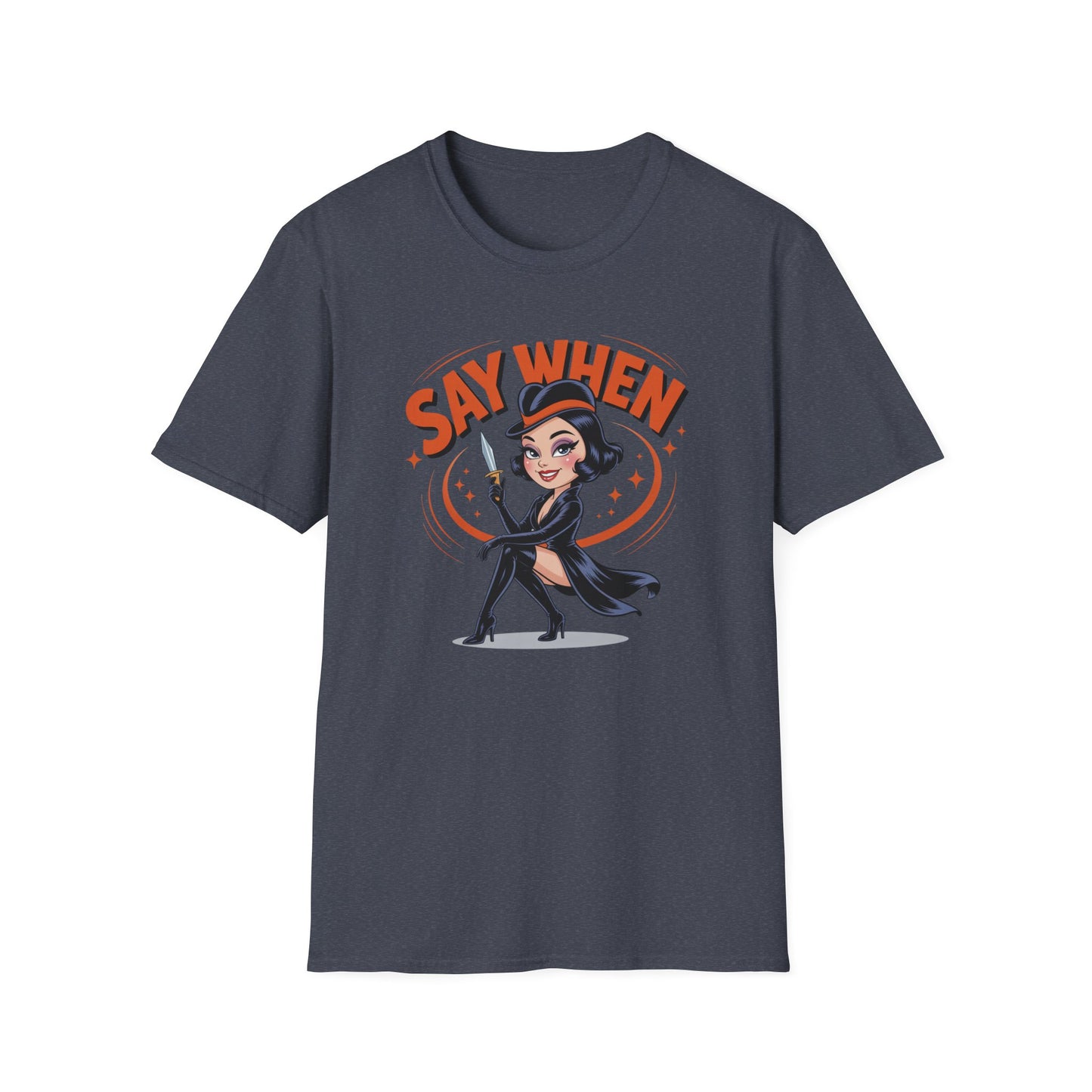 Dot Dagger Say When T Shirt