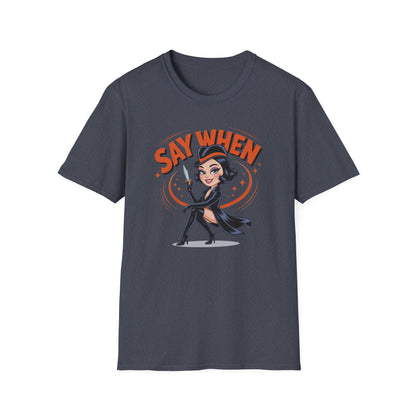 Dot Dagger Say When T Shirt