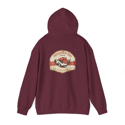 Hooked On Fishing Weathered AF  Hooded Sweatshirt