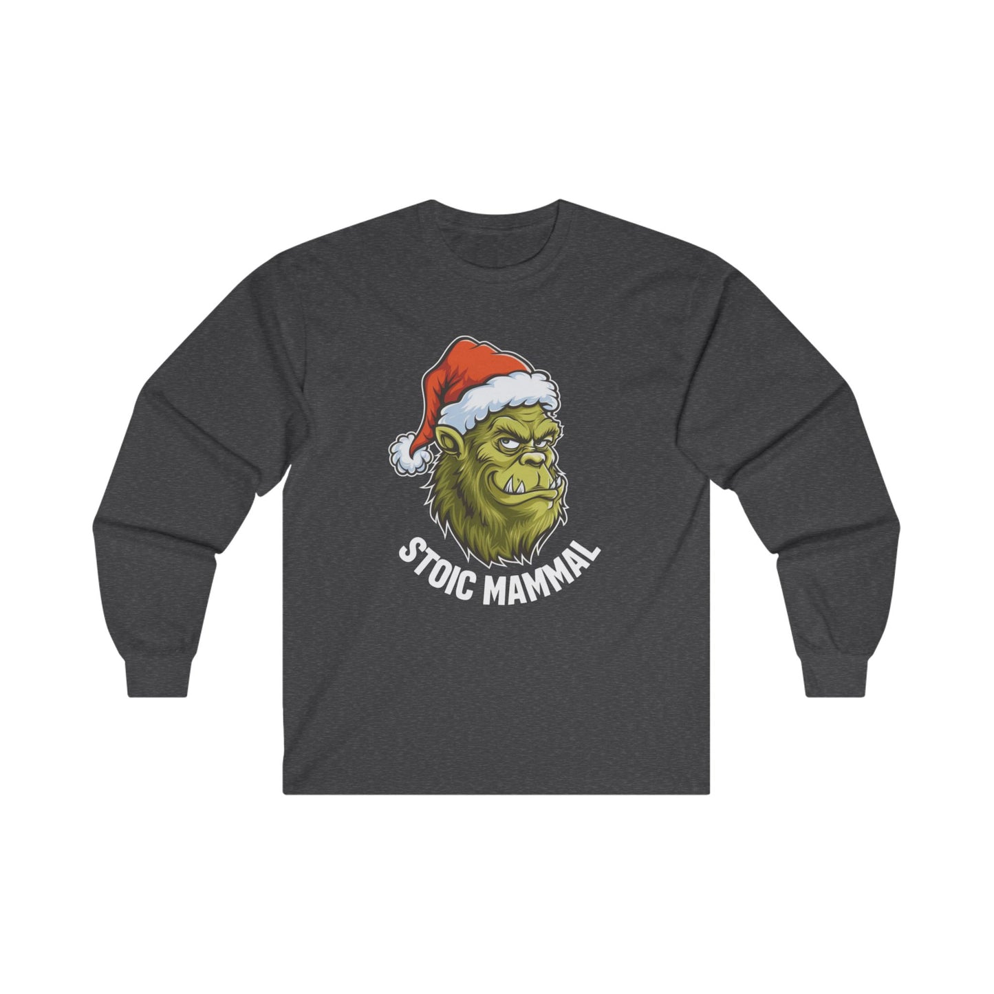 Grinch Style Stoic Mammal Christmas Unisex Ultra Cotton Long Sleeve Tee