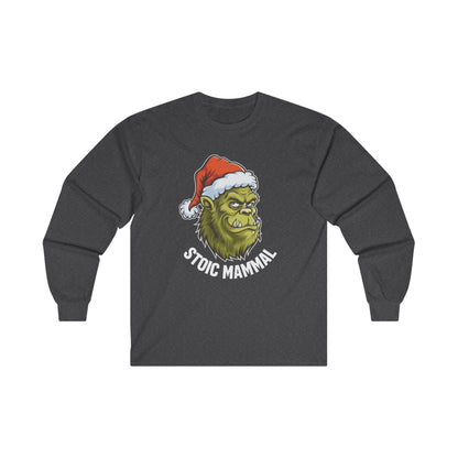 Grinch Style Stoic Mammal Christmas Unisex Ultra Cotton Long Sleeve Tee