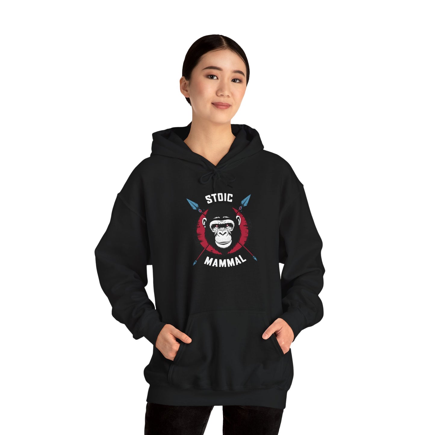 Stoic Mammal Primal Chimp Unisex Hooded Sweatshirt