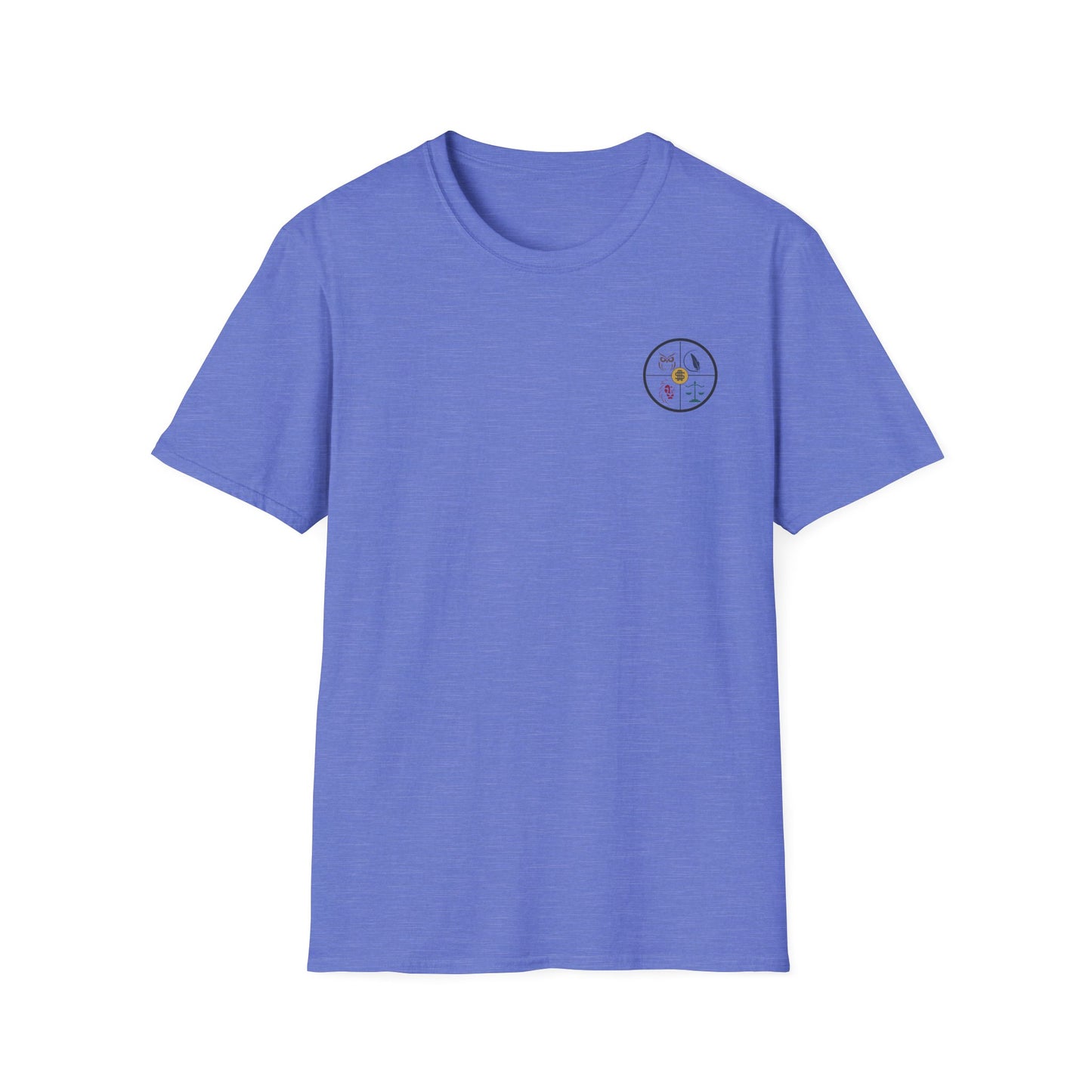 Fortune Favors the Bold Skeleton Flag T-Shirt Stoic Wheel Chest Crest