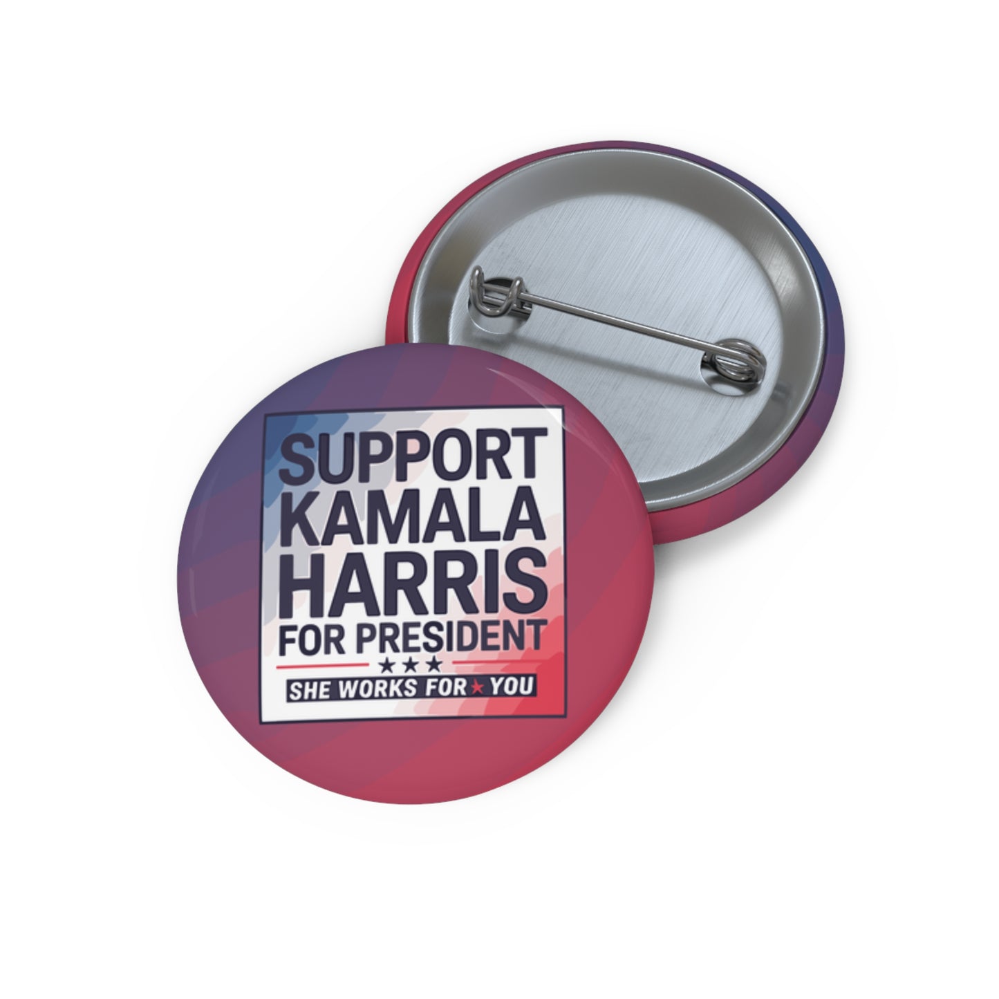 Support Kamal Harris For President Custom Pin Buttons