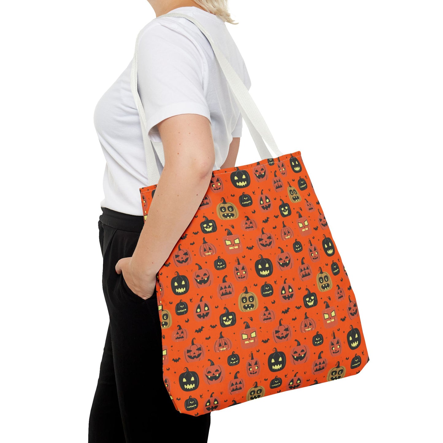 Halloween Jack O' Lantern Pumpkin Tote Bag