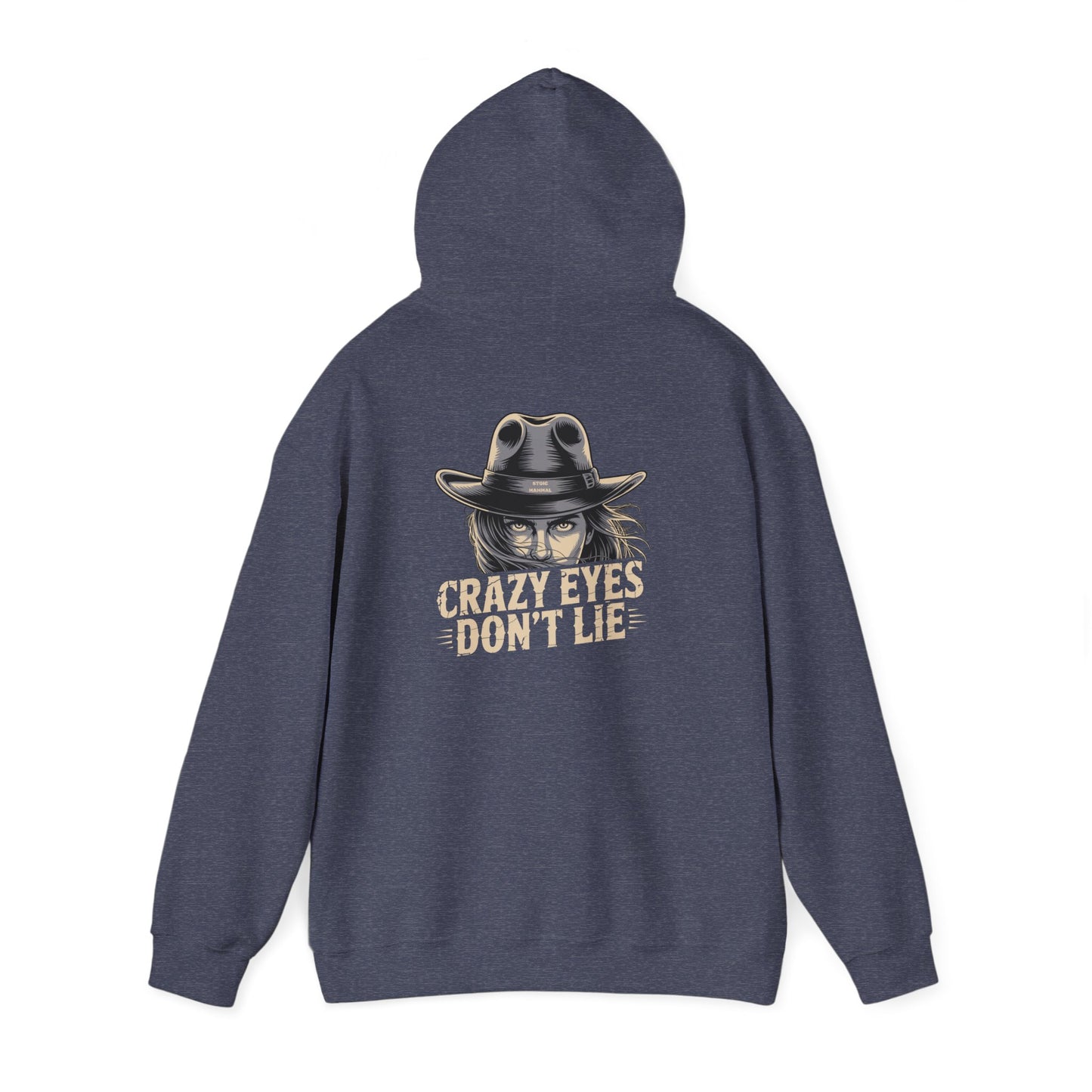 Crazy Eyes Don't Lie Western Cowgirl Graphic Hoodie