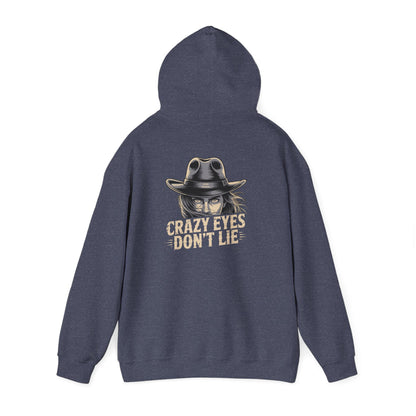 Crazy Eyes Don't Lie Western Cowgirl Graphic Hoodie