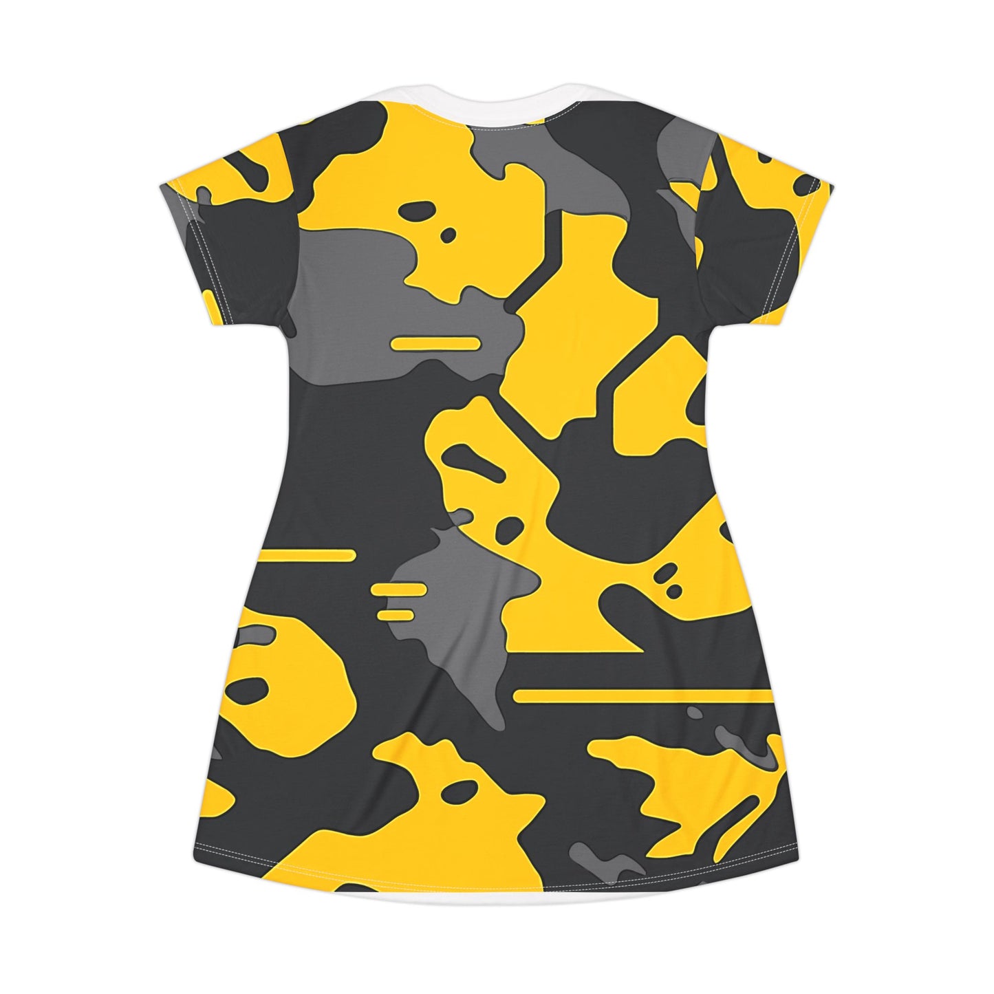 Hazard Shoreline Camo T-Shirt Dress – Stoic Mammal Coastal Survival Style for Bold Summer Moves