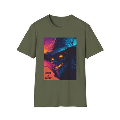 Wolf Witch Trick Or Treat Halloween T-Shirt