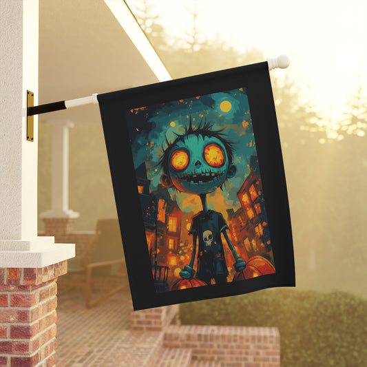 Halloween Zombie Garden & House Banner