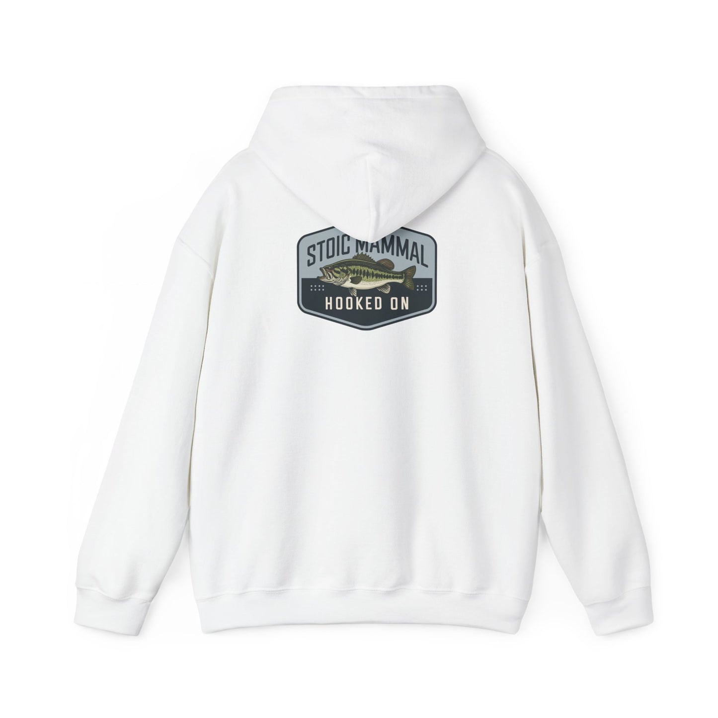 Stoic Mammal "Hooked On" Bass Fishing Hoodie - Classic Angler Pullover