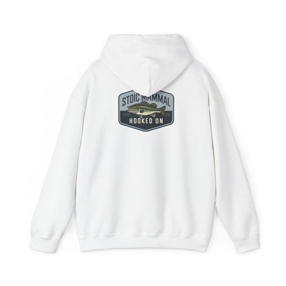 Stoic Mammal "Hooked On" Bass Fishing Hoodie - Classic Angler Pullover