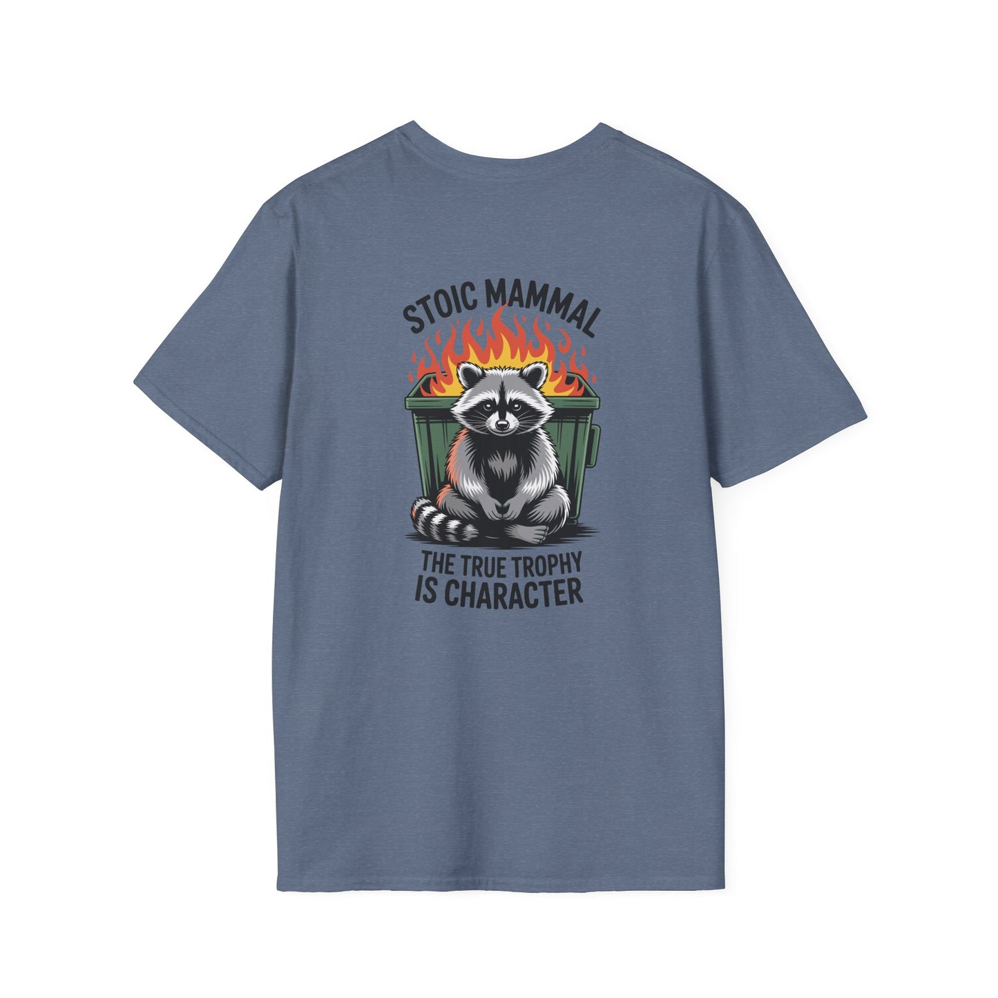 Stoic Mammal “Dumpster Fire” Raccoon T-Shirt