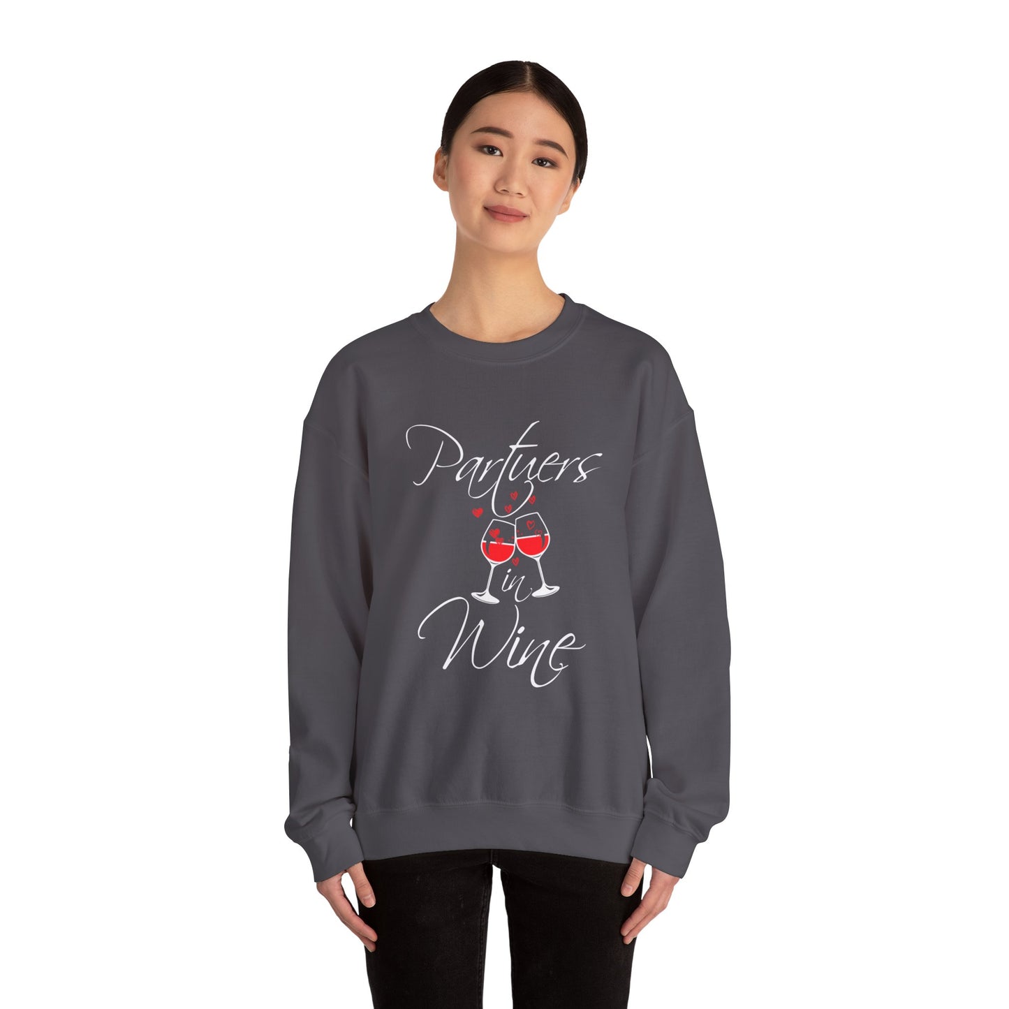 Partners In Wine Unisex Heavy Blend™ Crewneck Sweatshirt