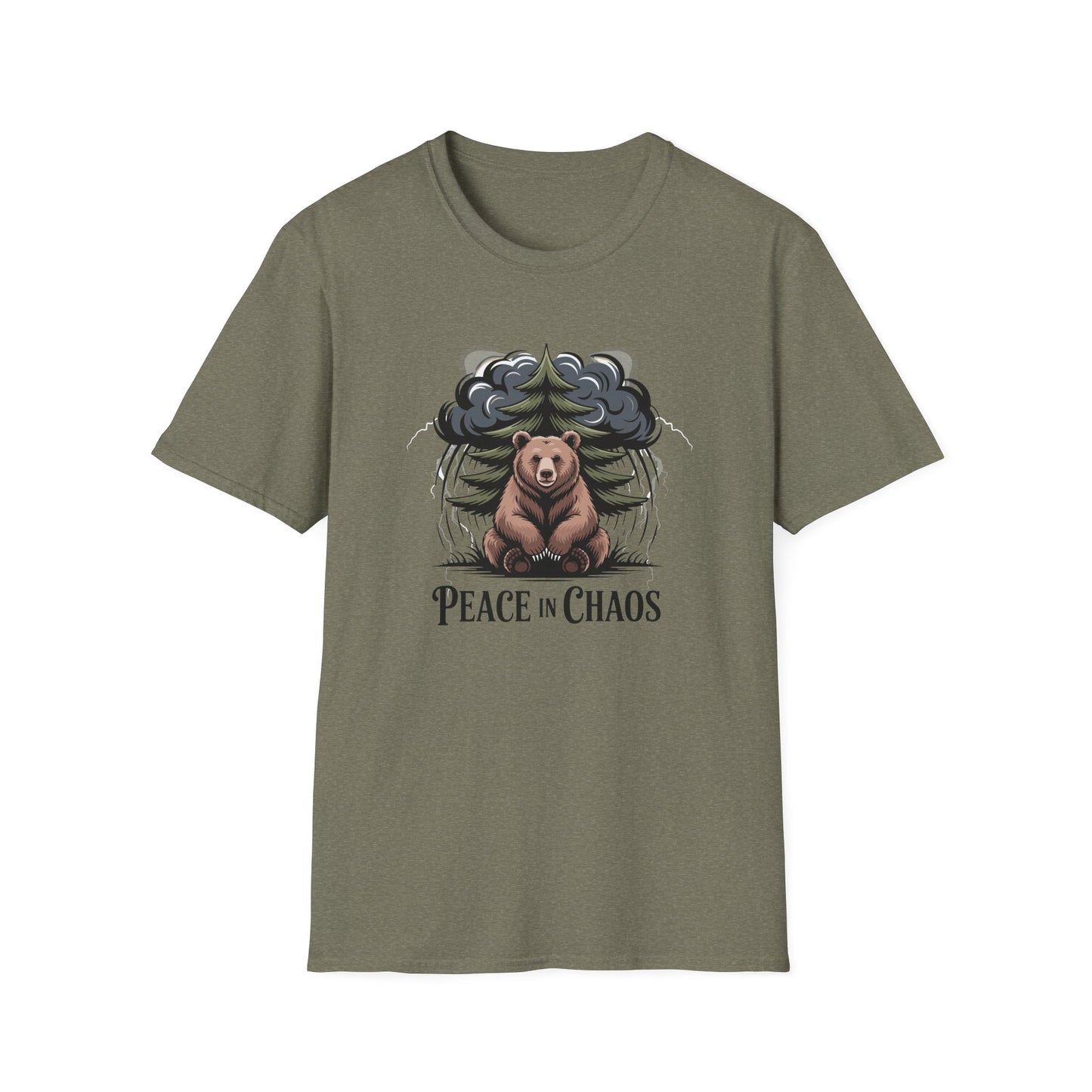 "Peace in Chaos" Grizzly Bear Graphic Tee