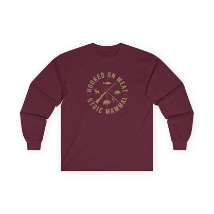 Hooked on Meat Unisex Long Sleeve Tee  Stoic Style