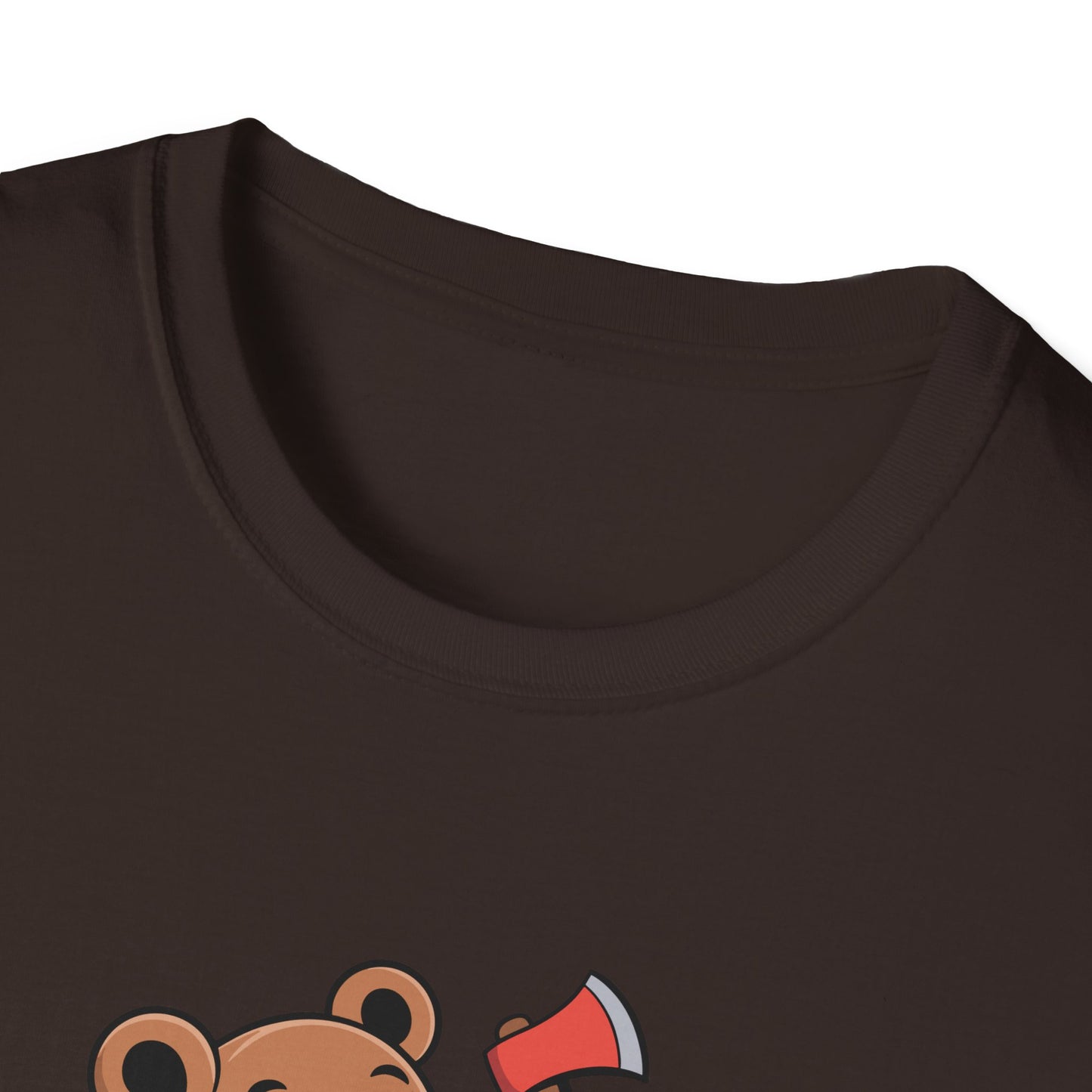 Chopper Cub Say When T-Shirt  Cute Chaos Cartoon Axe Bear Tee