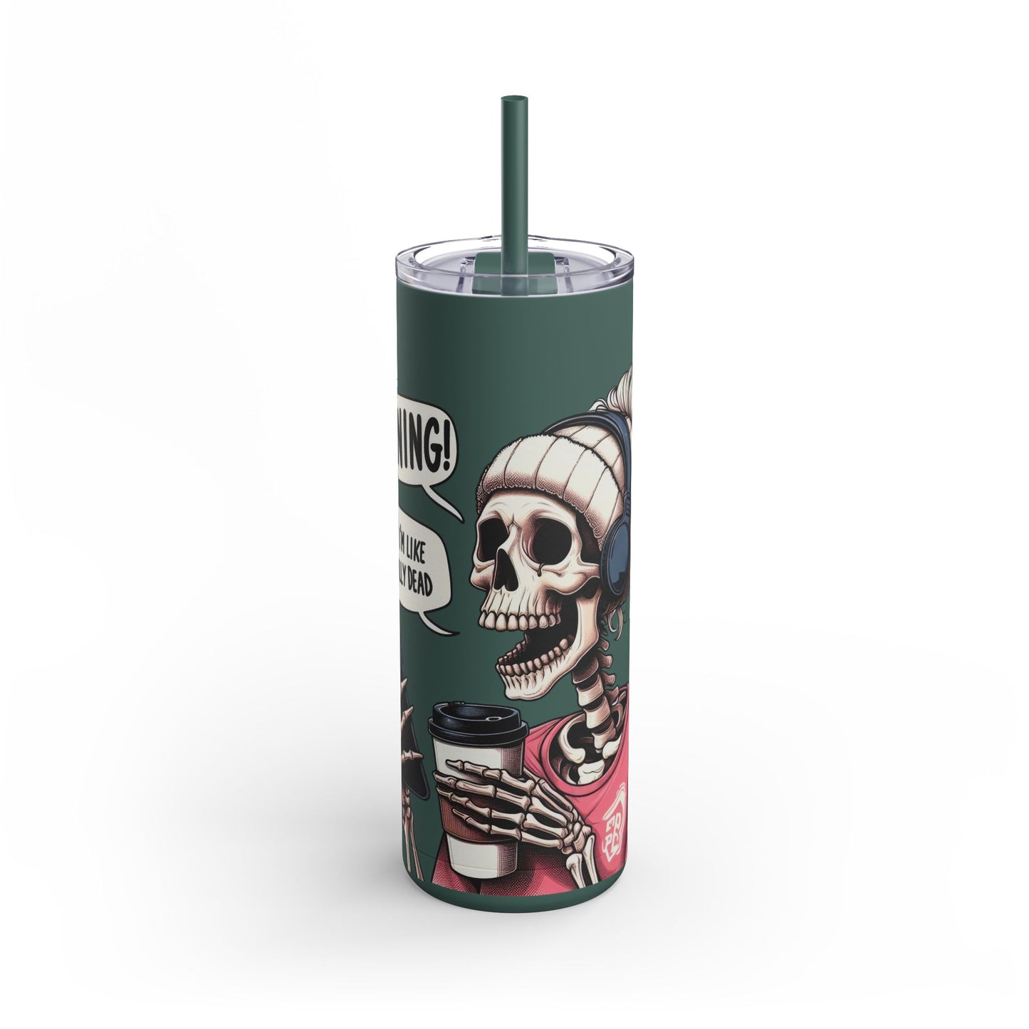 Halloween Running OMG Skinny Matte Tumbler, 20oz