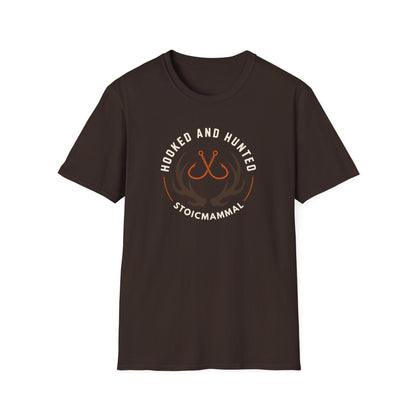 Hooked & Hunted Logo Style Fishing T-Shirt