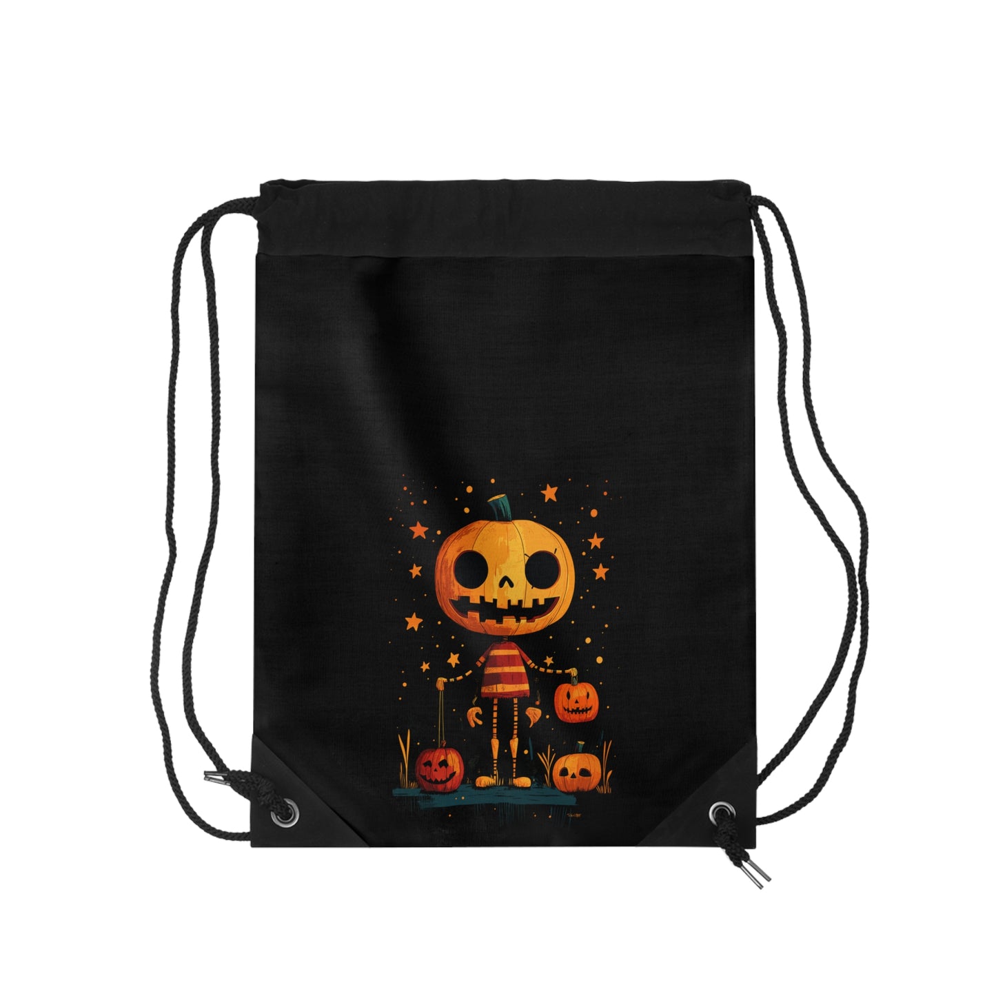 Halloween Pumpkin Trick Or Treat Drawstring Bag