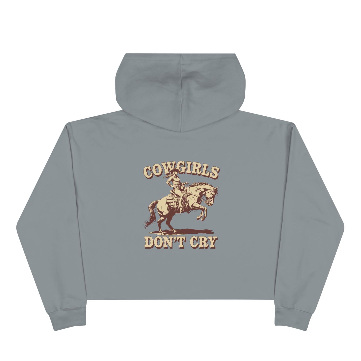 Cowgirls Don't Cry Crop Hoodie