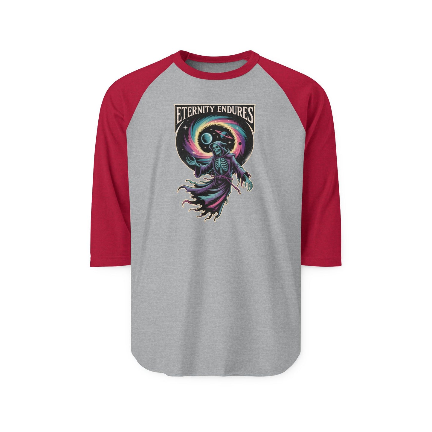 Eternity Endures  Raglan Shirt Halloween