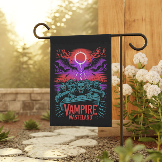 Vampire Wasteland Halloween Garden Banner, Spooky Outdoor Decor, Fall Flag, Yard Art, Pumpkin Decorations