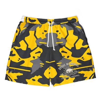 Hazard Shoreline Swim Shorts  Stoic Mammal Tactical Camo Trunks for Bold Water Warriors