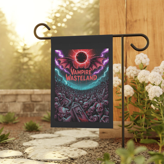 Vampire Wasteland Halloween Garden Banner, Spooky Outdoor Decor, Fall Flag, Fear the Flame Yard Art, Pumpkin Decorations