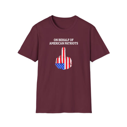 American Patriotic Middle Finger Flag T-Shirt