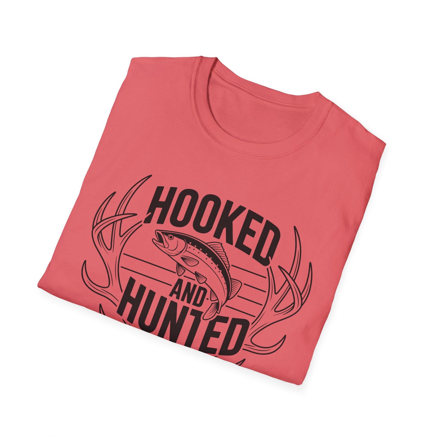 Hooked and Hunted Shield T Shirt