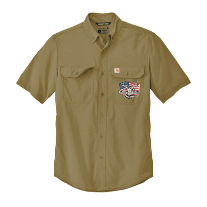Hooked and Hunted Carhartt Force® Solid Short Sleeve Shirt