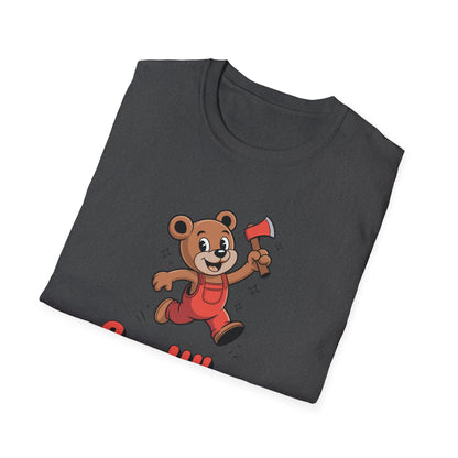 Chopper Cub Say When T-Shirt  Cute Chaos Cartoon Axe Bear Tee