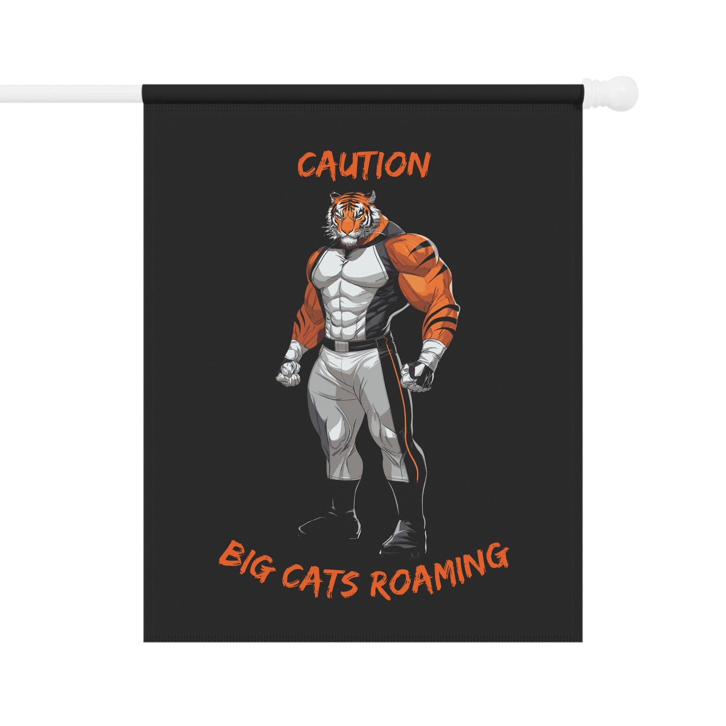 Caution Big Cats Roaming Garden & House Banner